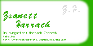zsanett harrach business card